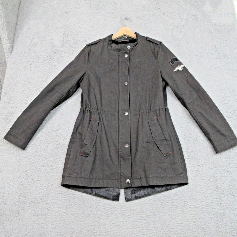 Halifax Traders Napoleon Field Jacket Womens S Grey Military Utility Gorpcore
